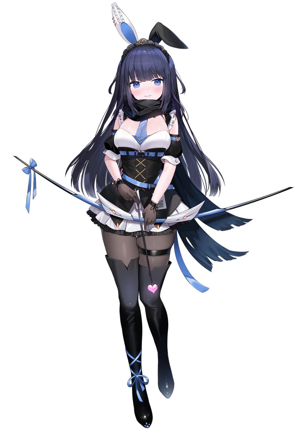 ccccannele connectopia ameno inuku animal ears bunny ears cleavage 